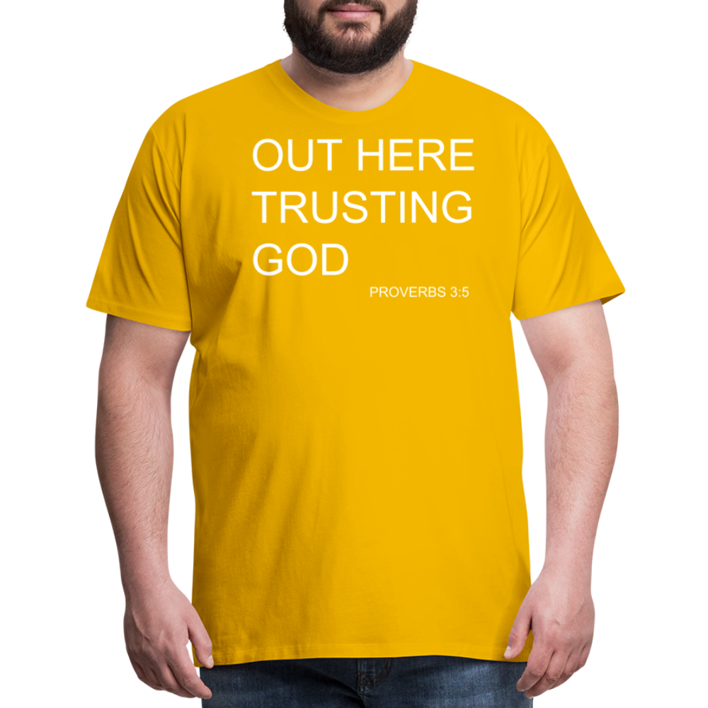 Trusting God Men's Premium T-Shirt - sun yellow