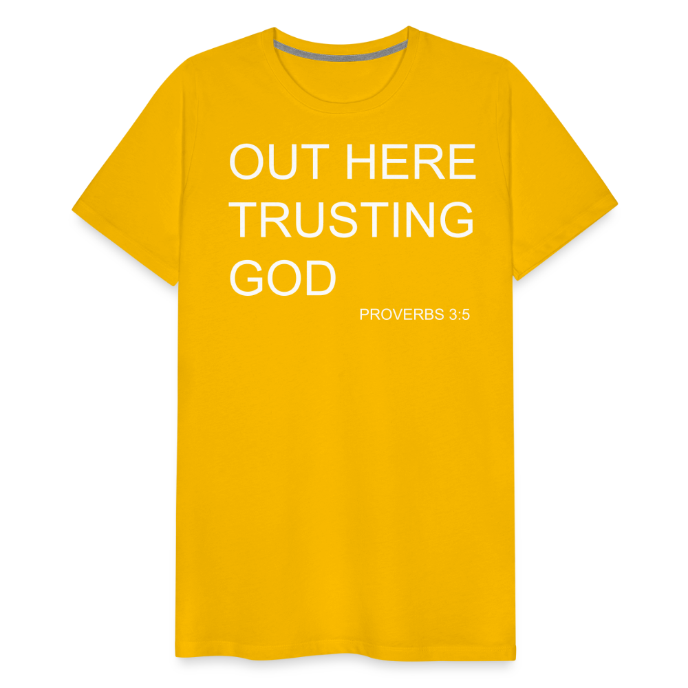 Trusting God Men's Premium T-Shirt - sun yellow