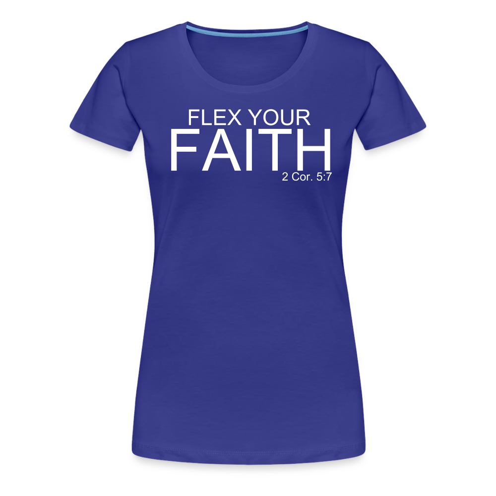 Faith Flex Women’s Premium T-Shirt - royal blue