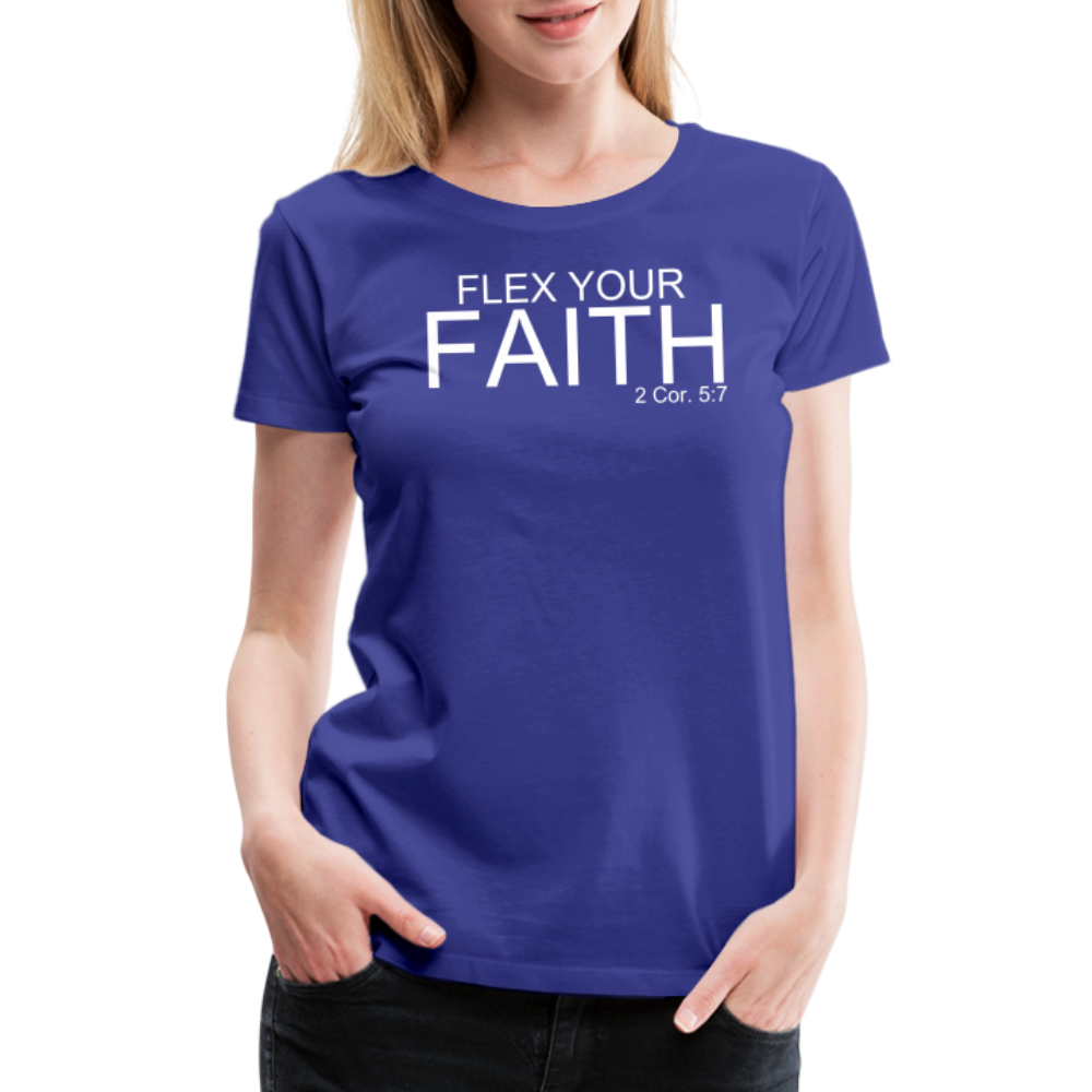 Faith Flex Women’s Premium T-Shirt - royal blue