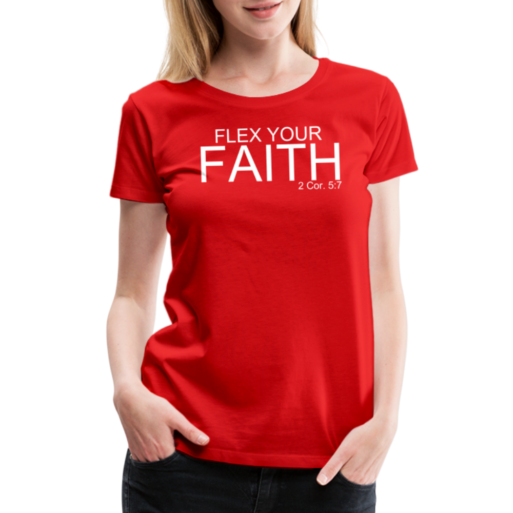 Faith Flex Women’s Premium T-Shirt - red