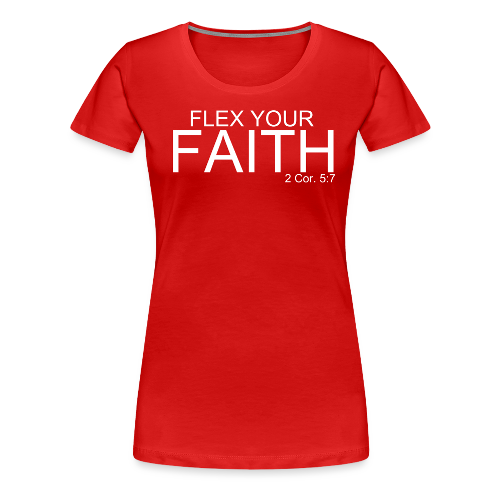 Faith Flex Women’s Premium T-Shirt - red