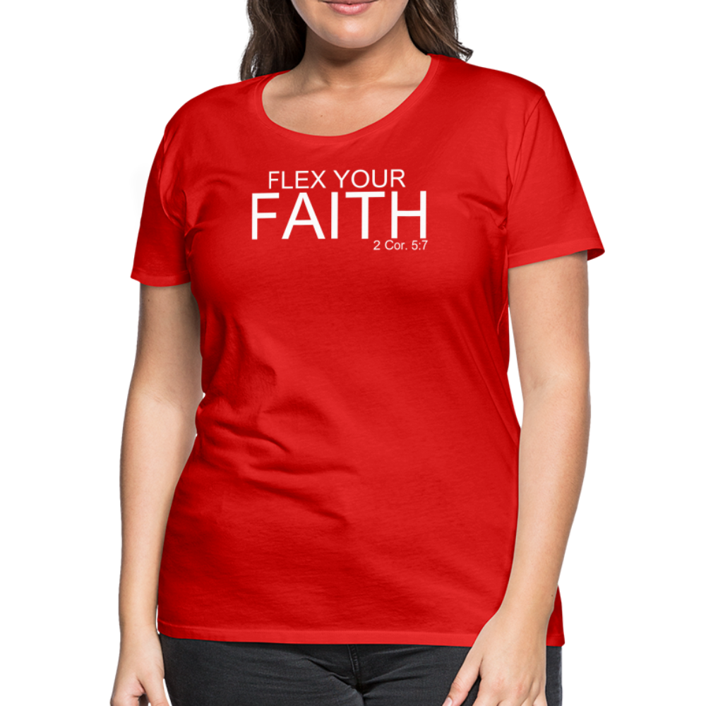 Faith Flex Women’s Premium T-Shirt - red