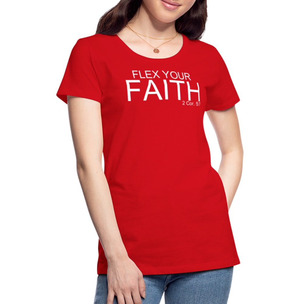 Faith Flex Women’s Premium T-Shirt - red