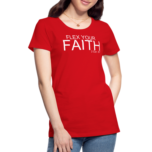 Faith Flex Women’s Premium T-Shirt - red