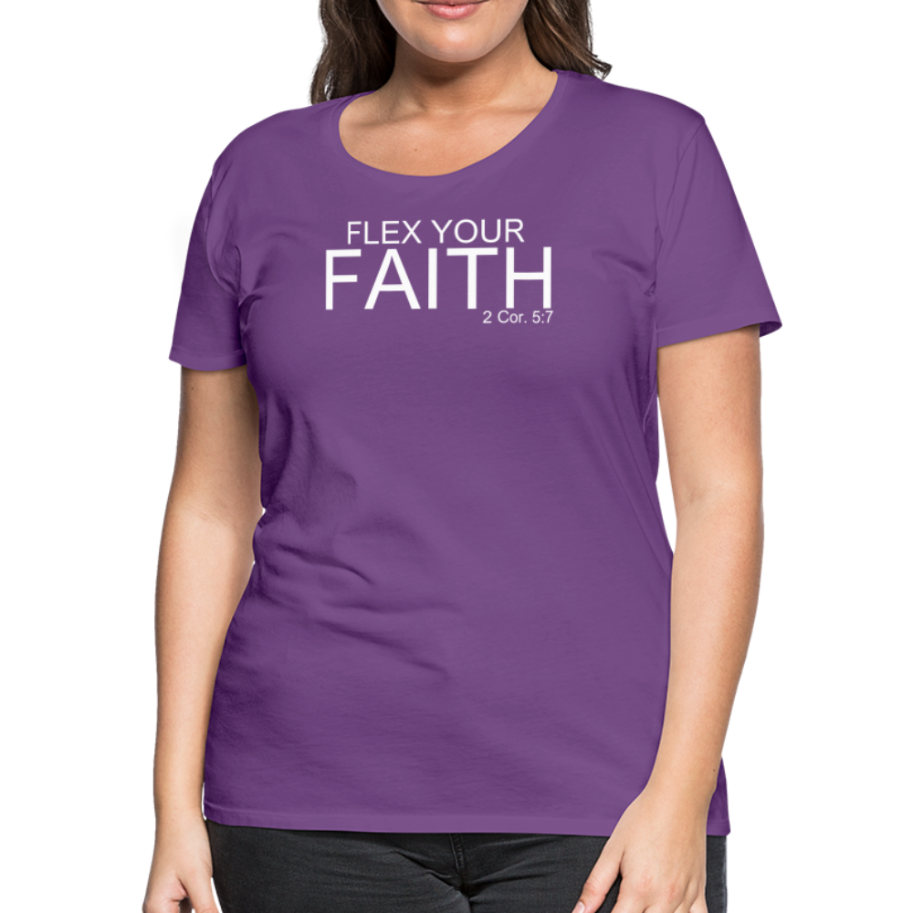 Faith Flex Women’s Premium T-Shirt - purple