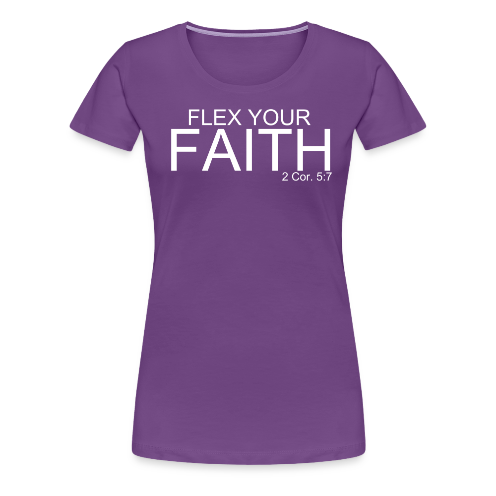 Faith Flex Women’s Premium T-Shirt - purple