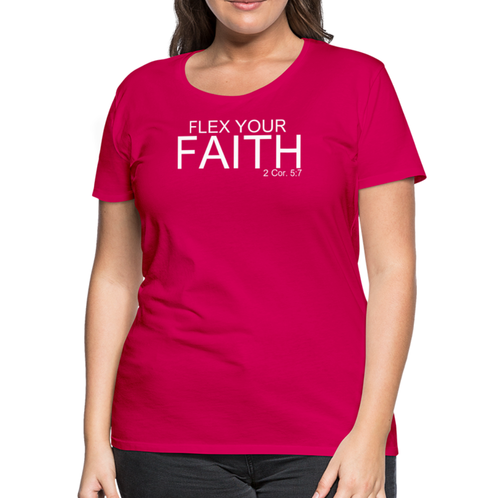 Faith Flex Women’s Premium T-Shirt - dark pink