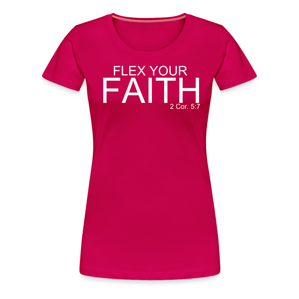 Faith Flex Women’s Premium T-Shirt - dark pink