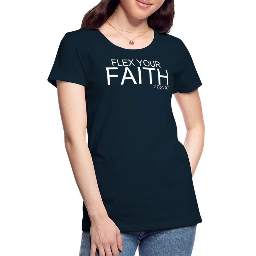 Faith Flex Women’s Premium T-Shirt - deep navy