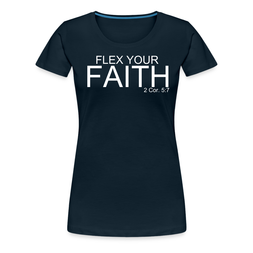 Faith Flex Women’s Premium T-Shirt - deep navy