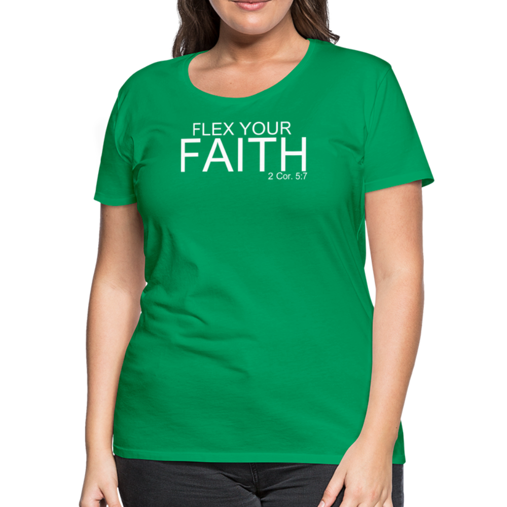 Faith Flex Women’s Premium T-Shirt - kelly green