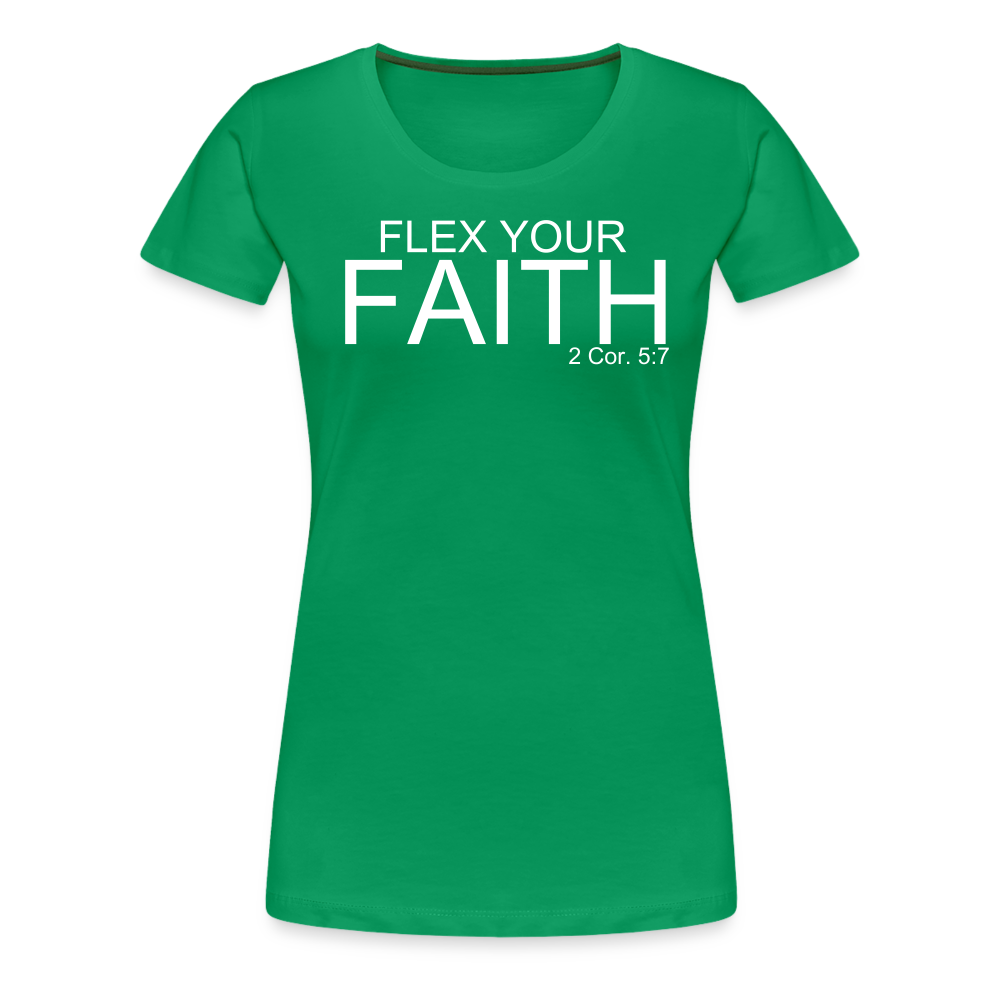 Faith Flex Women’s Premium T-Shirt - kelly green