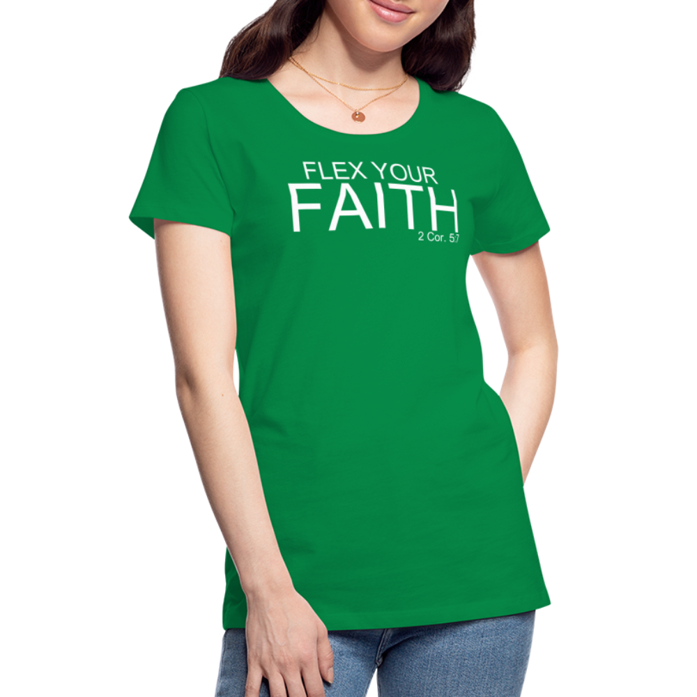 Faith Flex Women’s Premium T-Shirt - kelly green