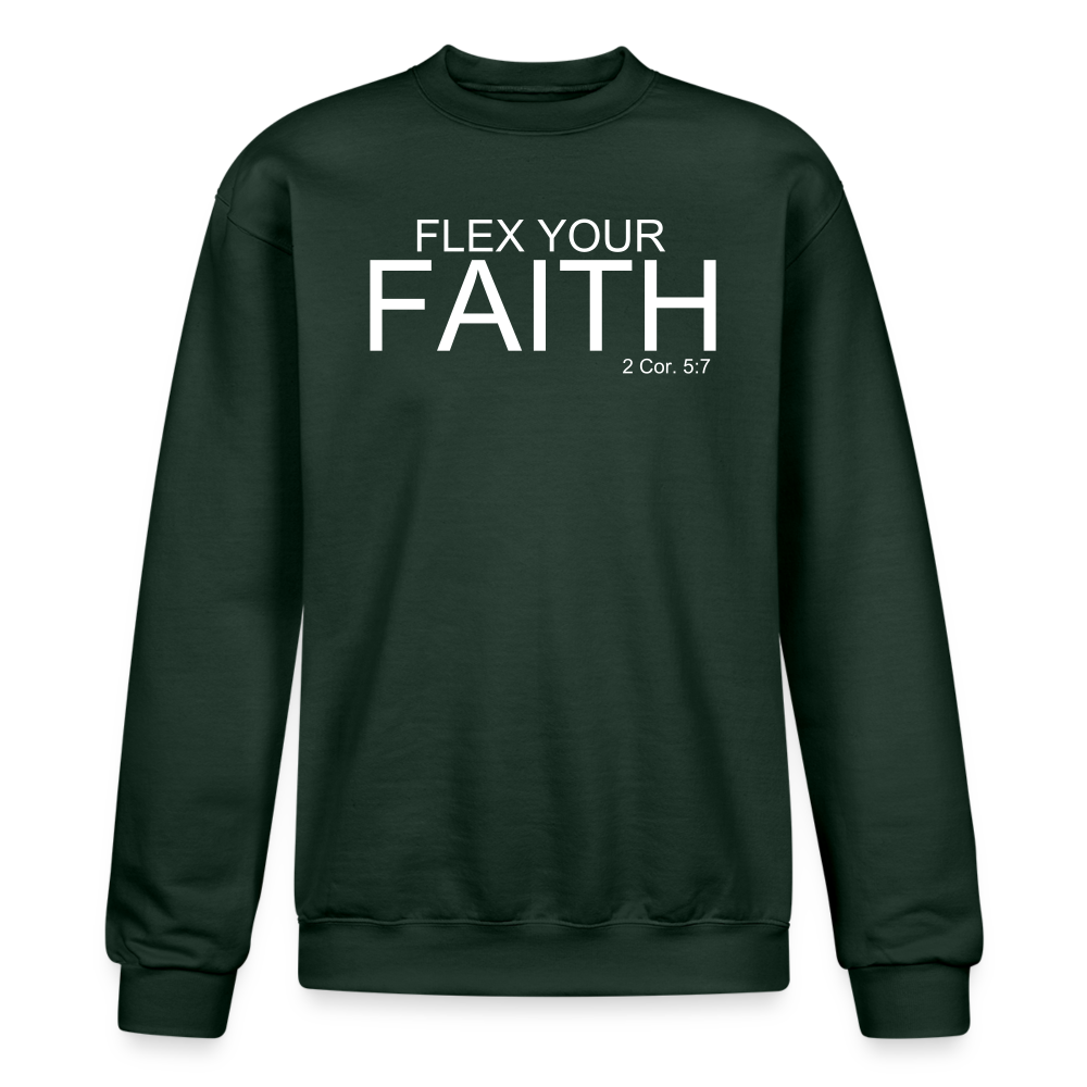Faith Flex Champion Unisex Powerblend Sweatshirt - Dark Green