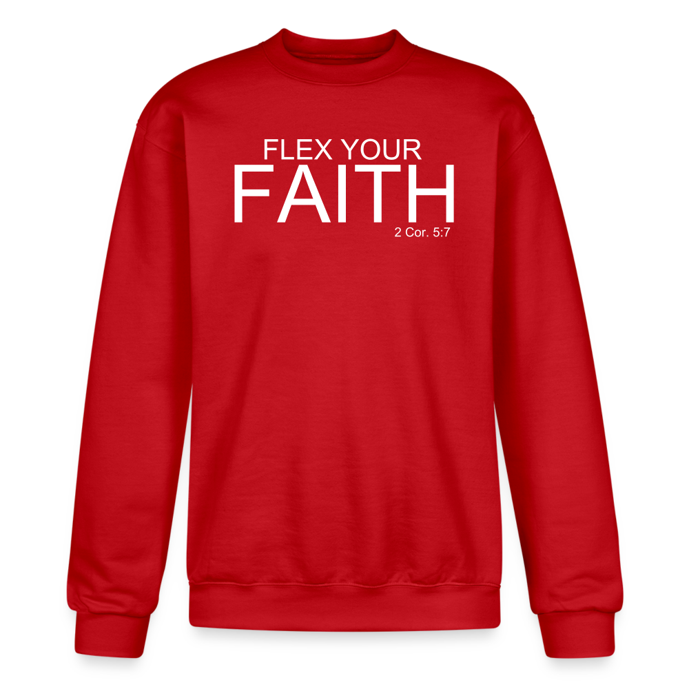 Faith Flex Champion Unisex Powerblend Sweatshirt - Scarlet