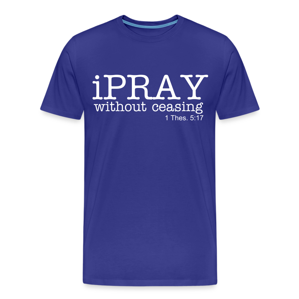 iPray Men's Premium T-Shirt - royal blue