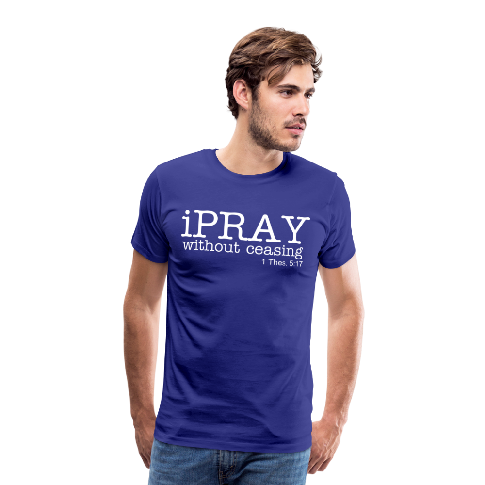iPray Men's Premium T-Shirt - royal blue