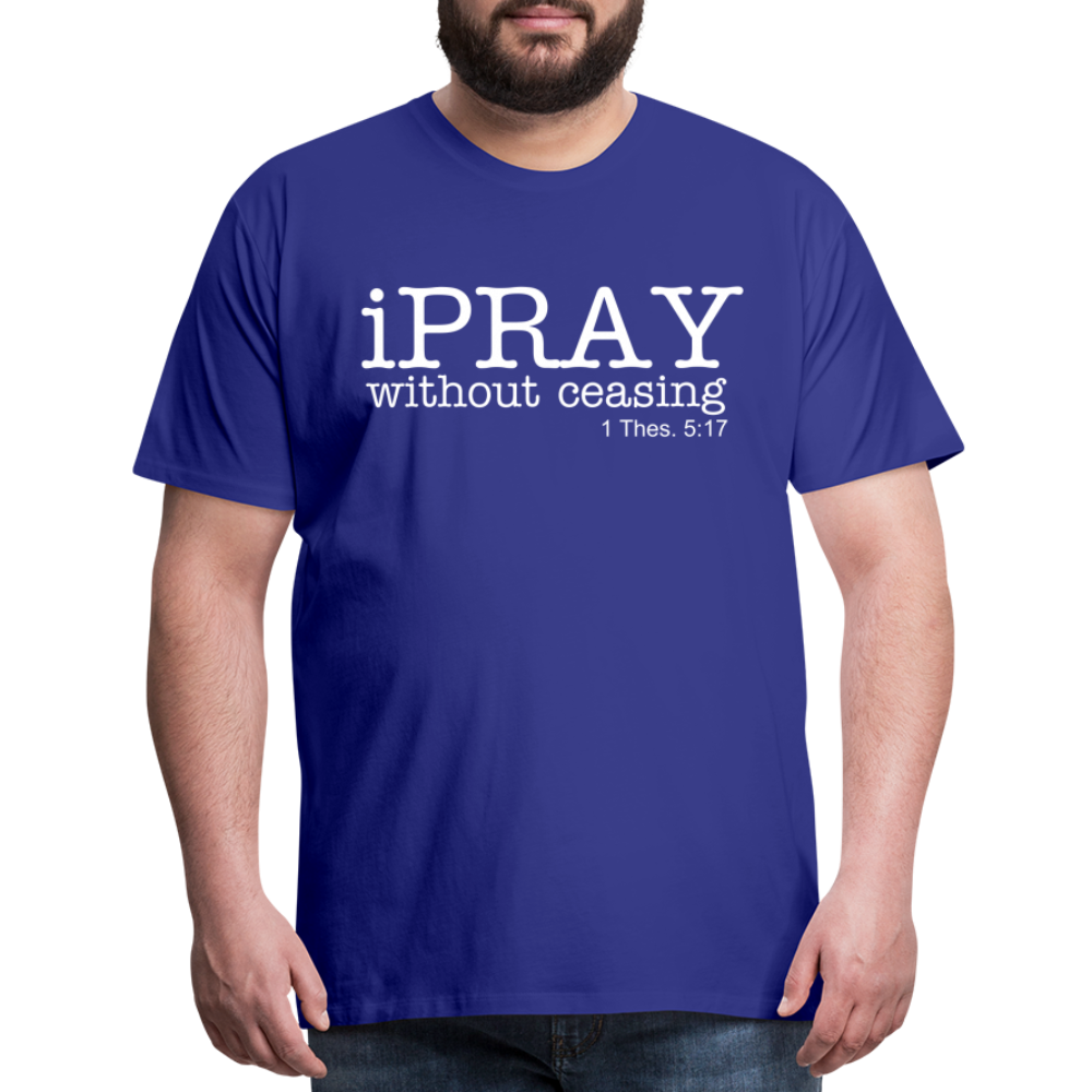 iPray Men's Premium T-Shirt - royal blue