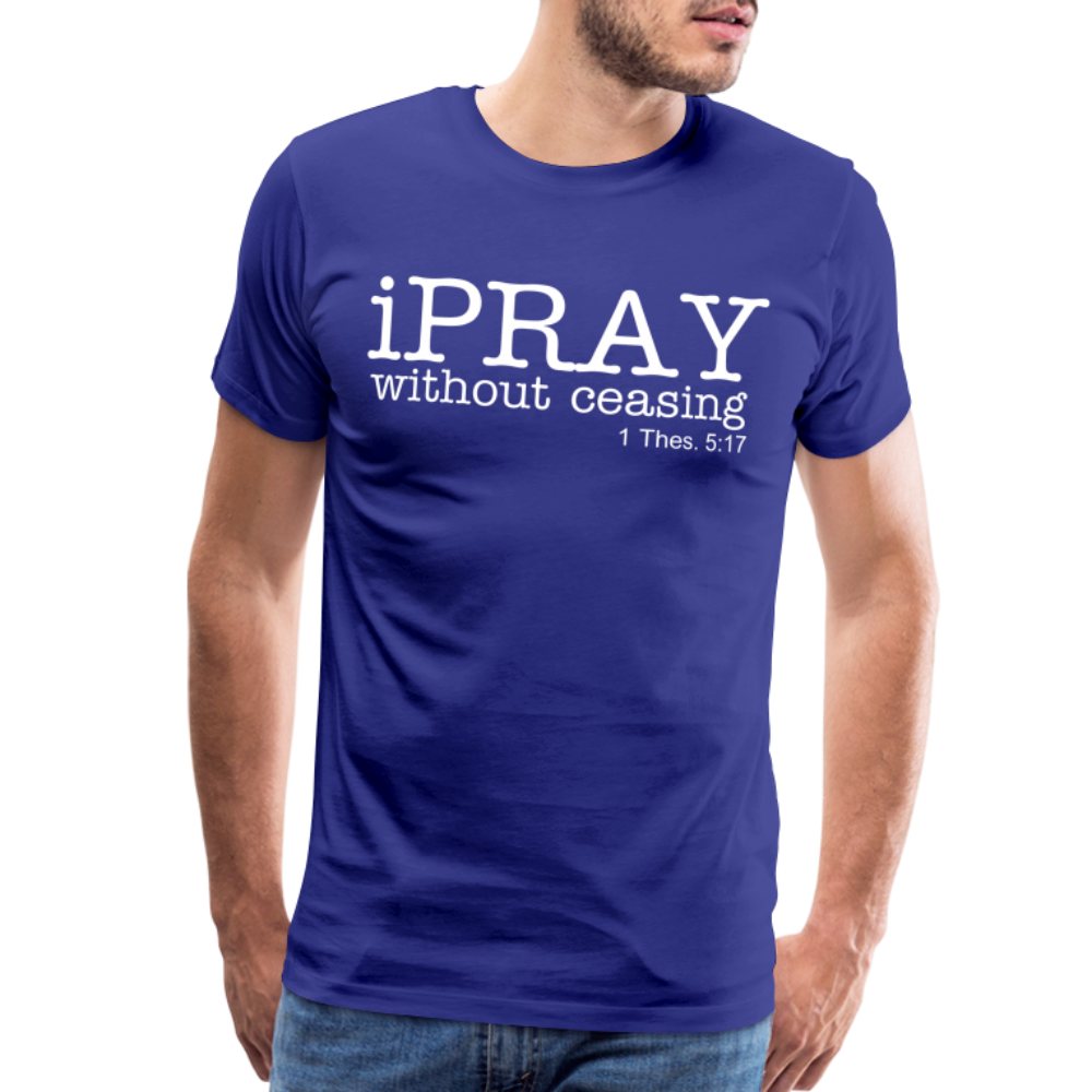 iPray Men's Premium T-Shirt - royal blue