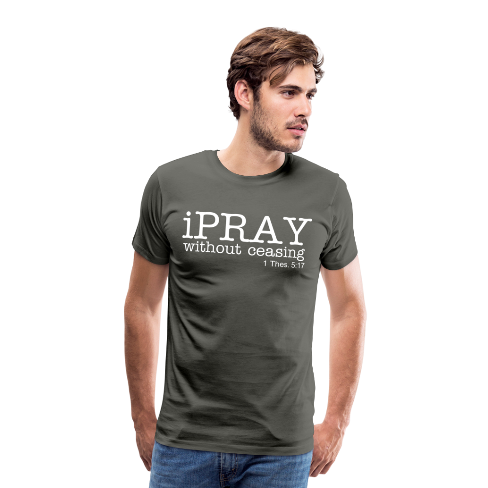 iPray Men's Premium T-Shirt - asphalt gray