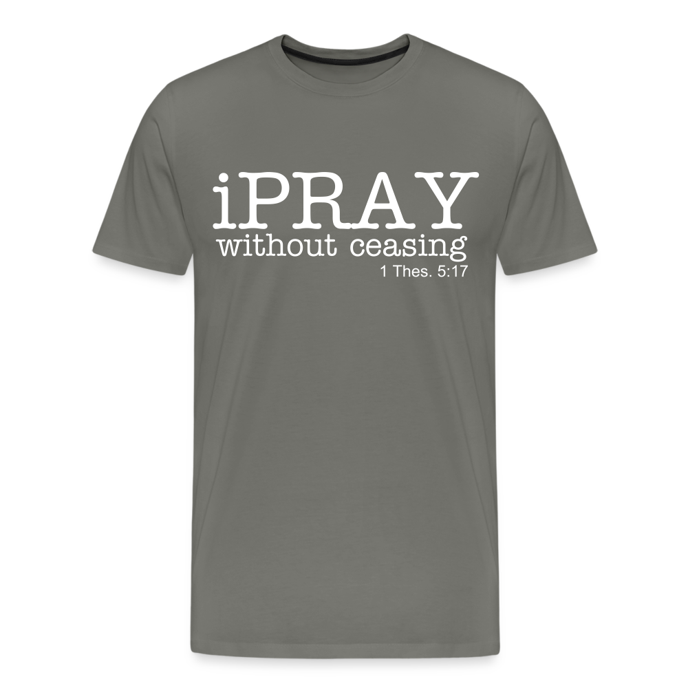 iPray Men's Premium T-Shirt - asphalt gray