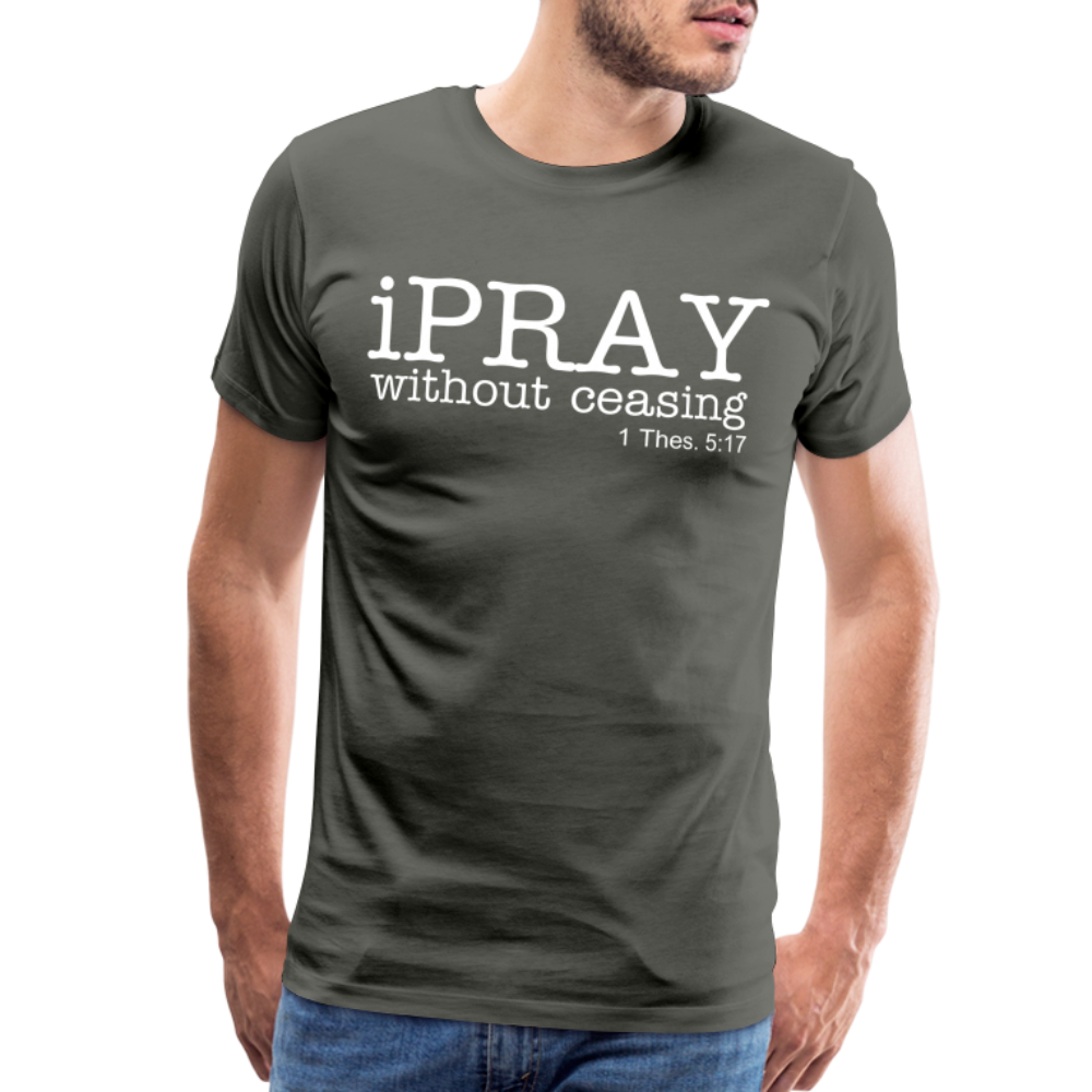 iPray Men's Premium T-Shirt - asphalt gray