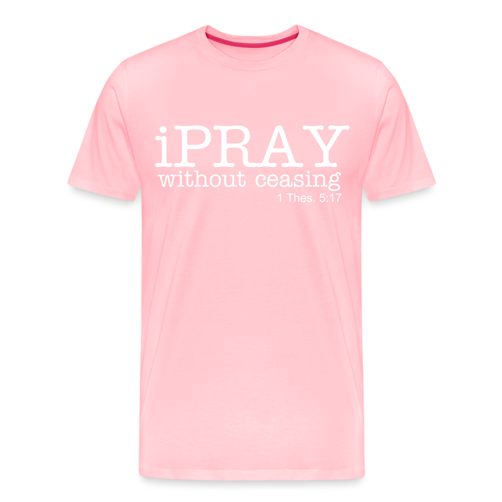 iPray Men's Premium T-Shirt - pink