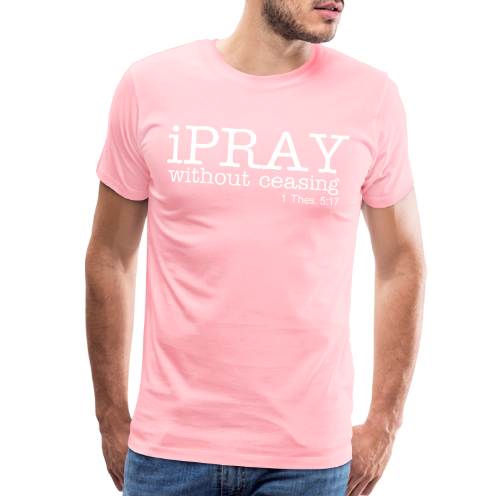 iPray Men's Premium T-Shirt - pink