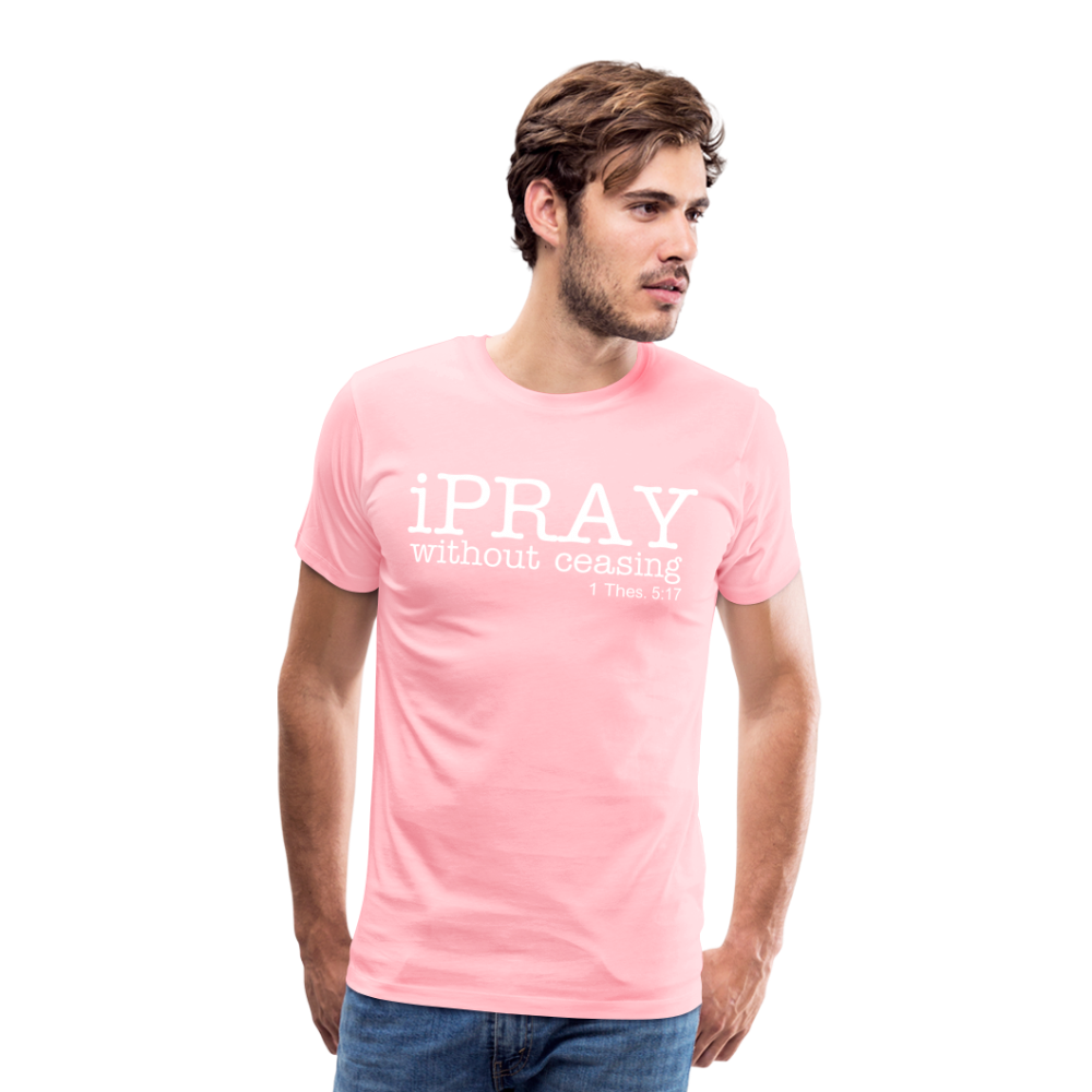 iPray Men's Premium T-Shirt - pink