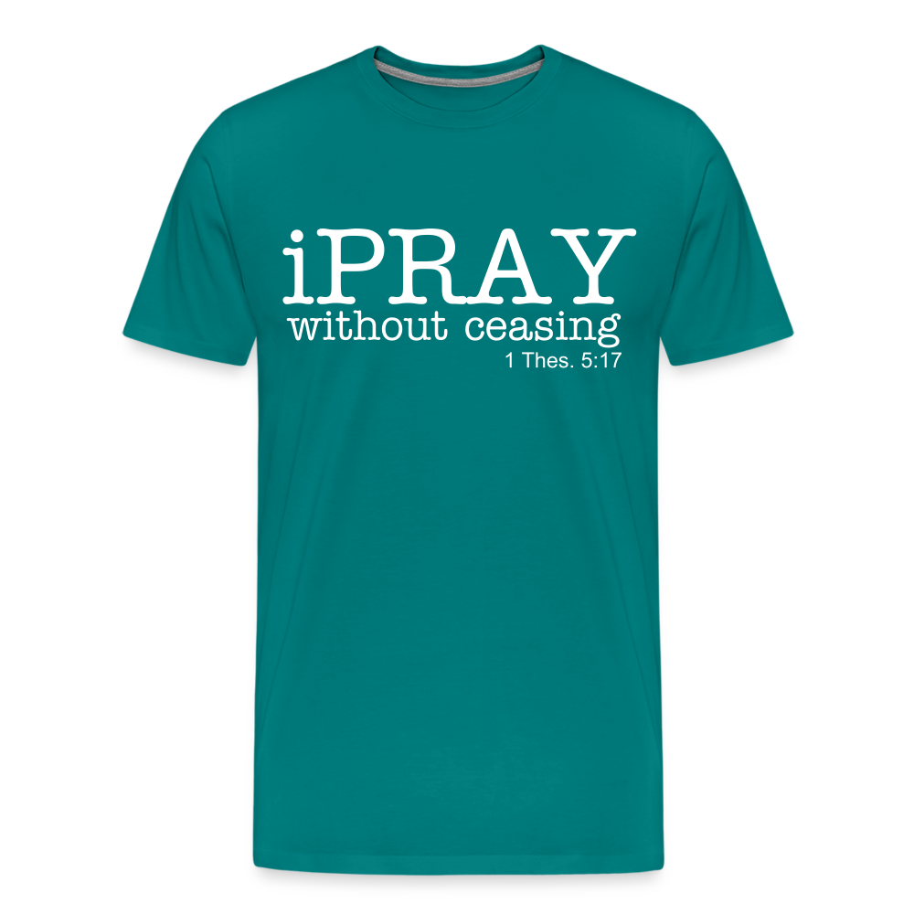 iPray Men's Premium T-Shirt - teal