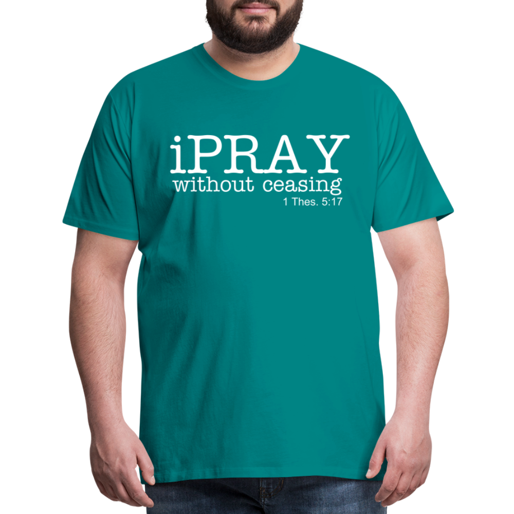 iPray Men's Premium T-Shirt - teal