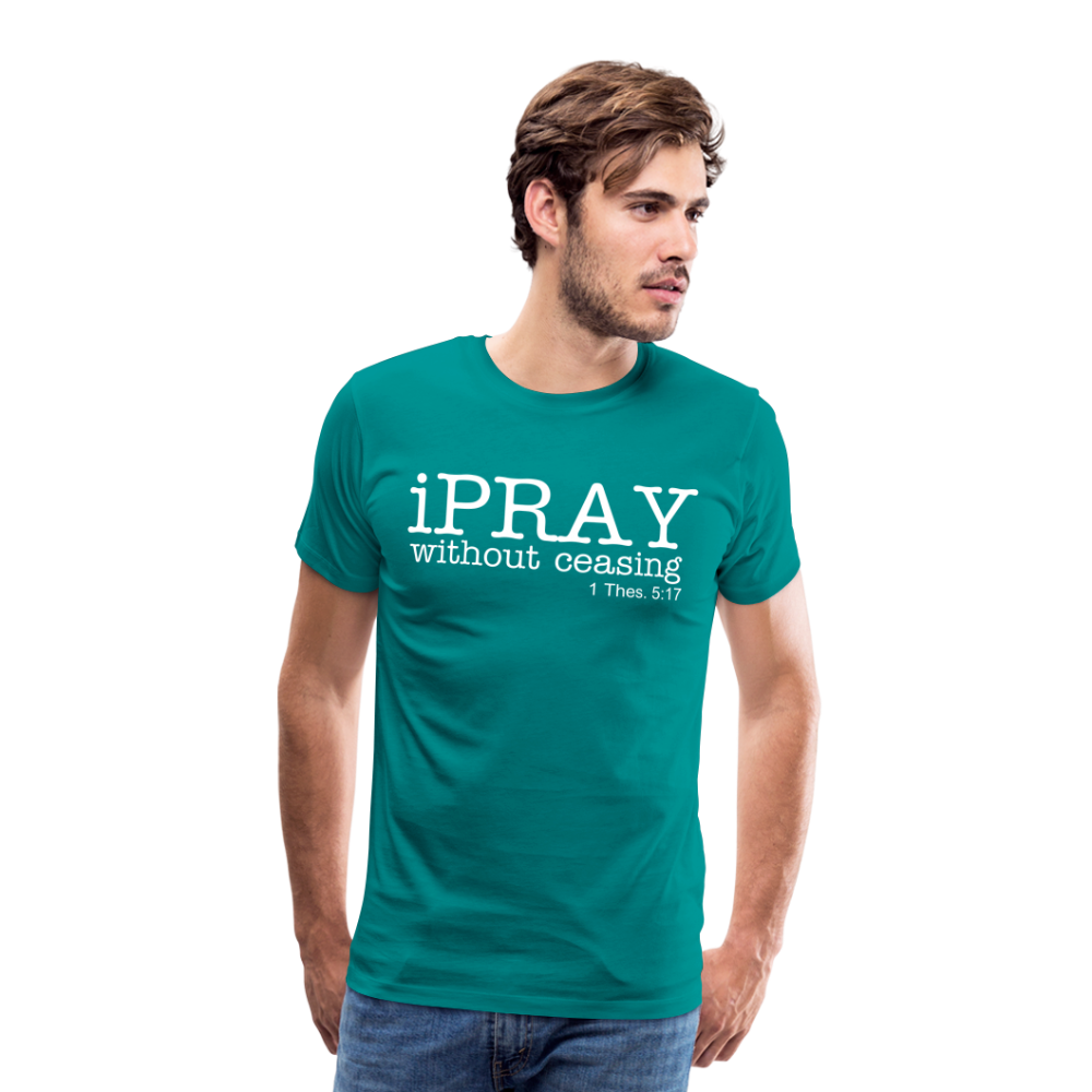 iPray Men's Premium T-Shirt - teal