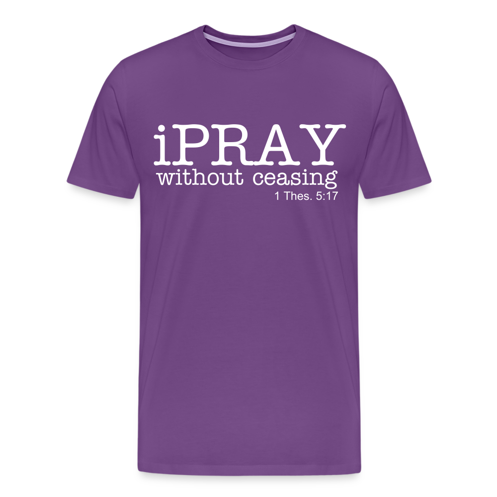 iPray Men's Premium T-Shirt - purple