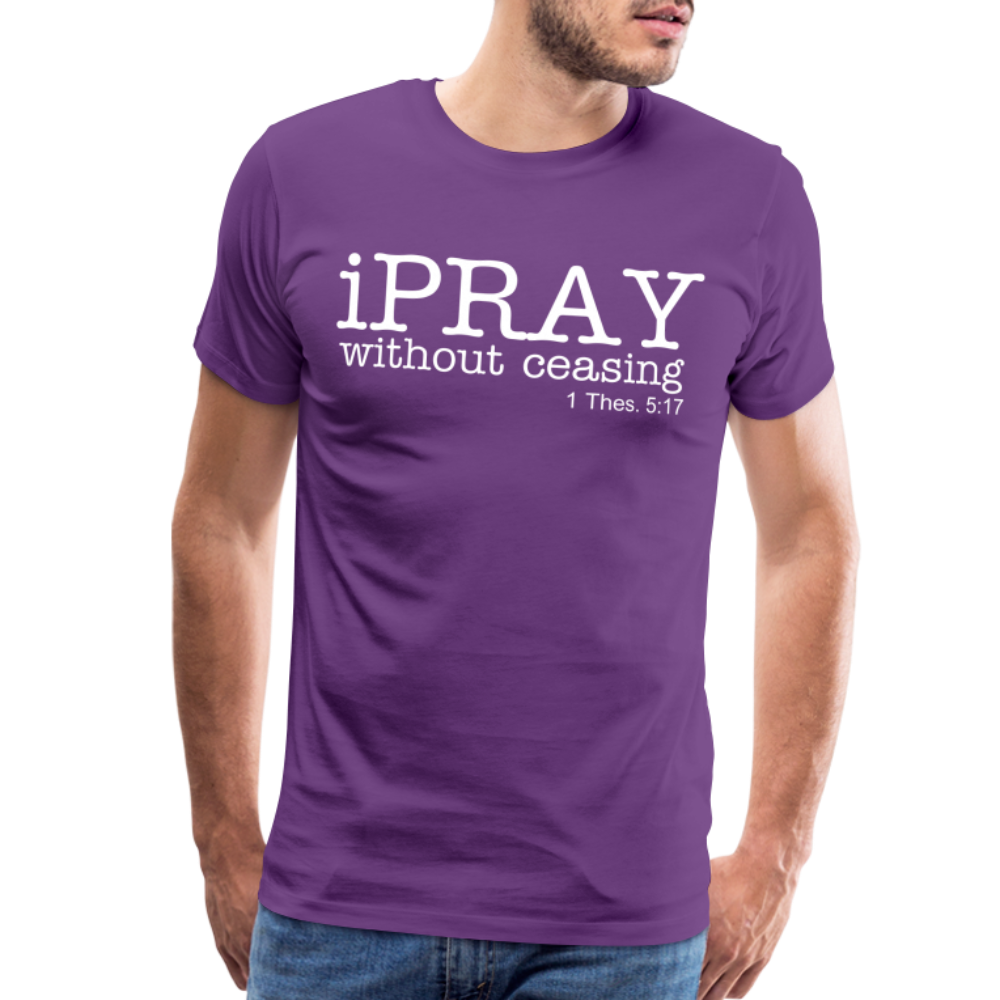 iPray Men's Premium T-Shirt - purple