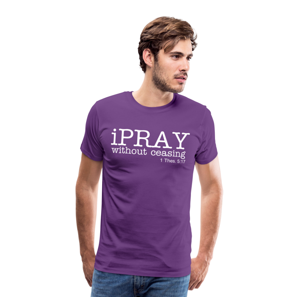 iPray Men's Premium T-Shirt - purple