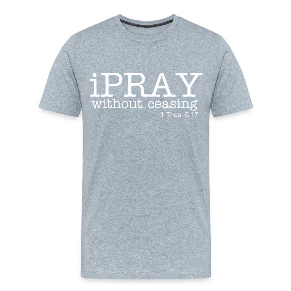 iPray Men's Premium T-Shirt - heather ice blue
