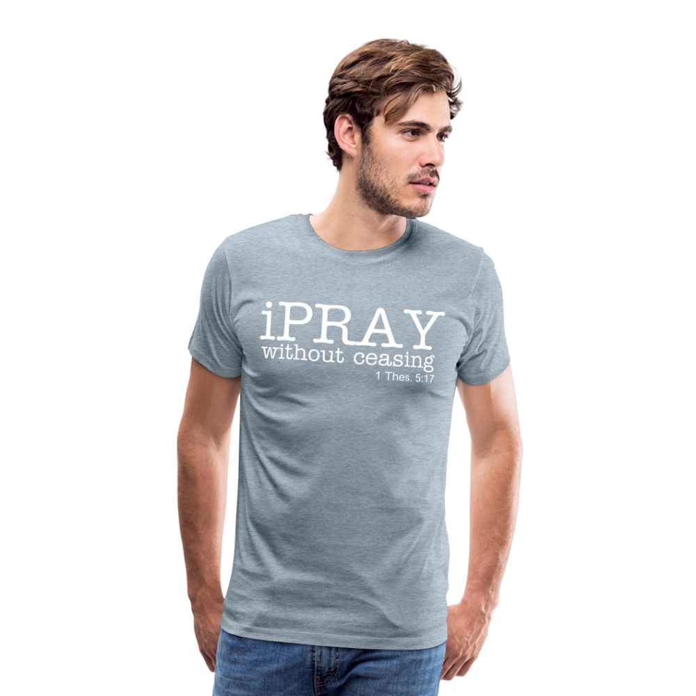 iPray Men's Premium T-Shirt - heather ice blue