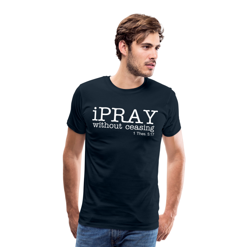 iPray Men's Premium T-Shirt - deep navy