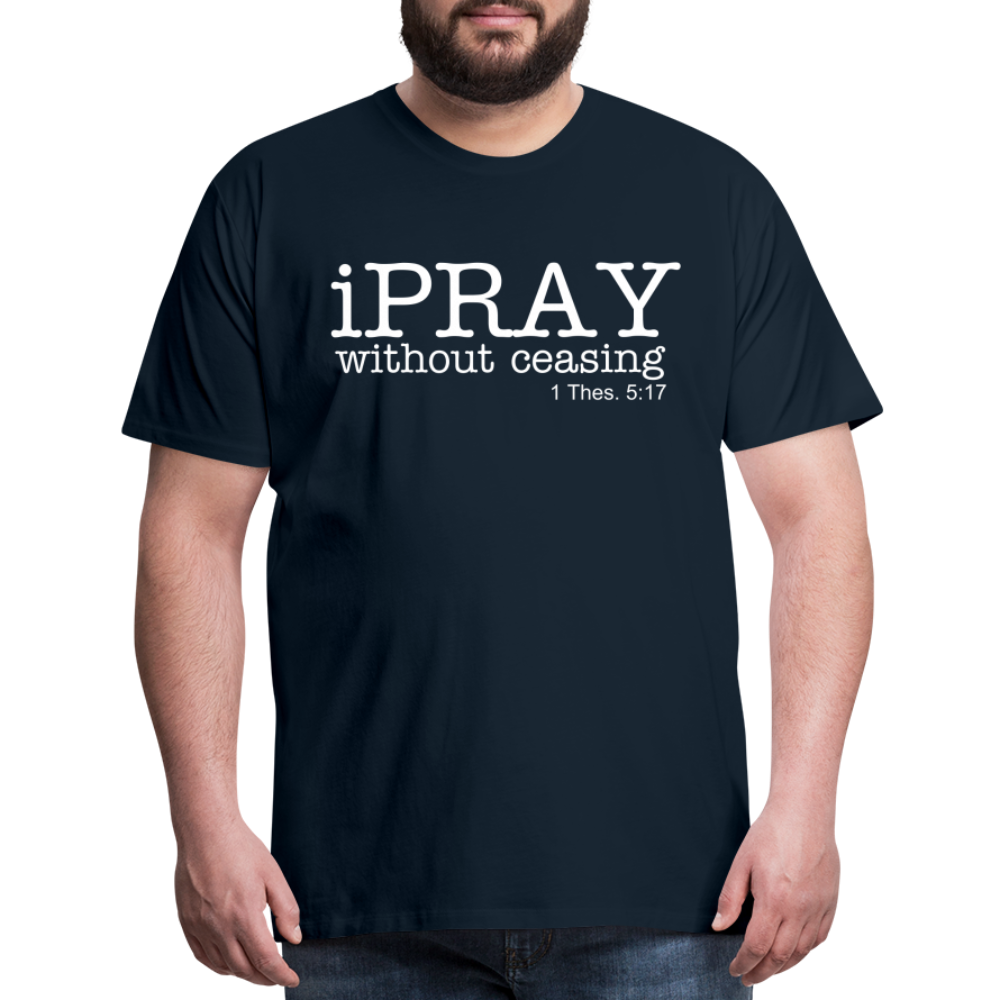 iPray Men's Premium T-Shirt - deep navy