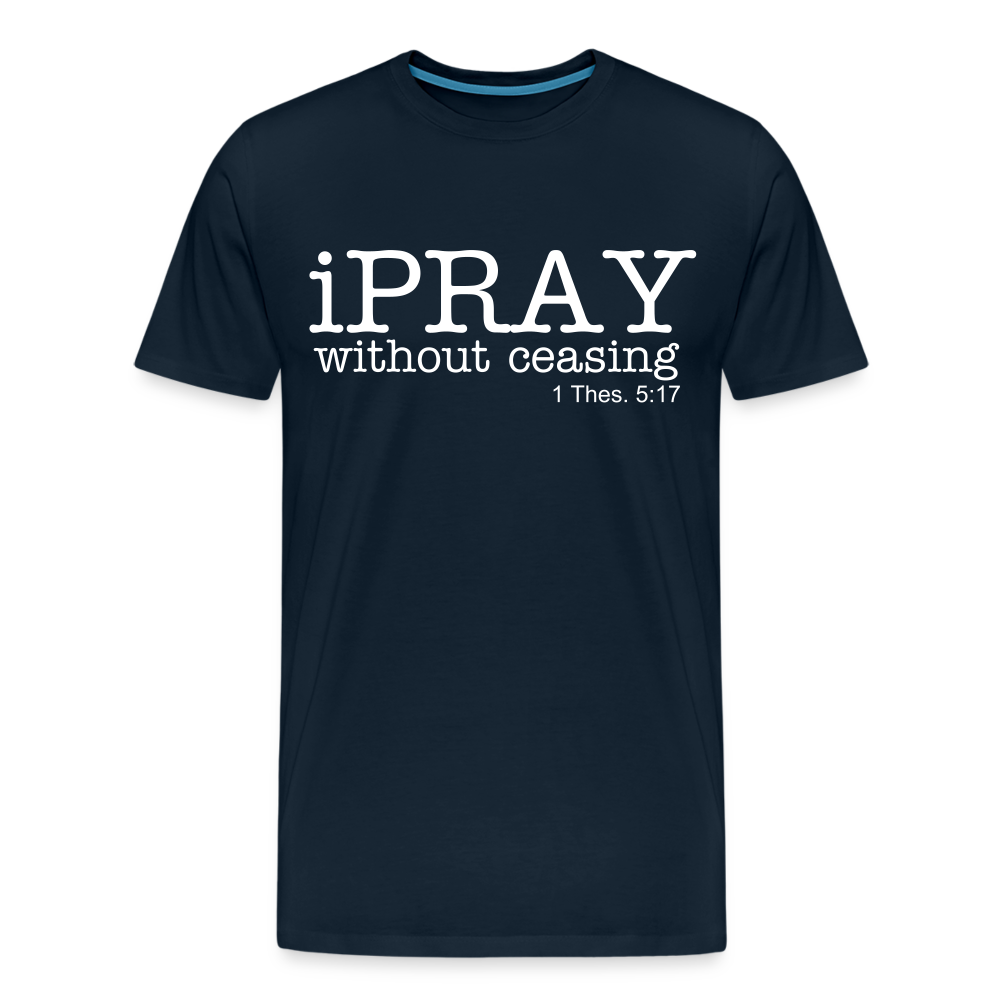 iPray Men's Premium T-Shirt - deep navy