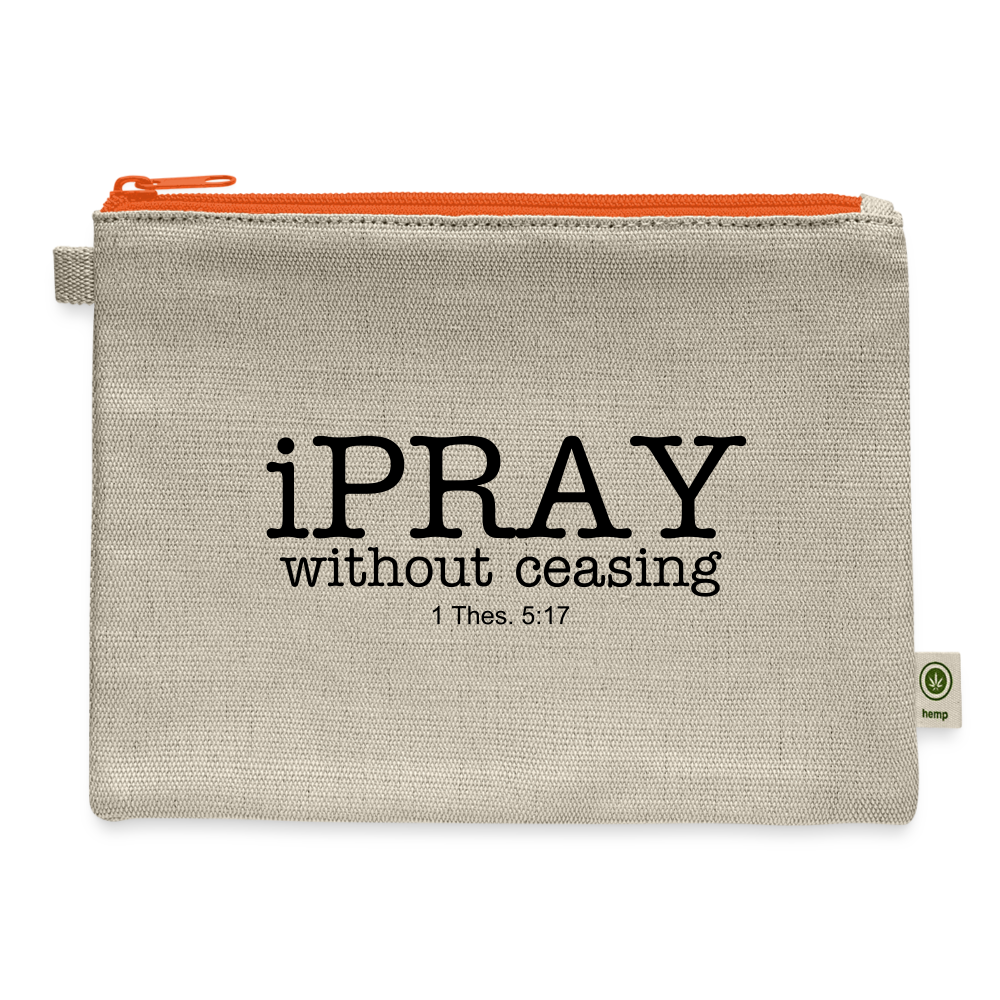 iPray Carry All Pouch - natural/orange