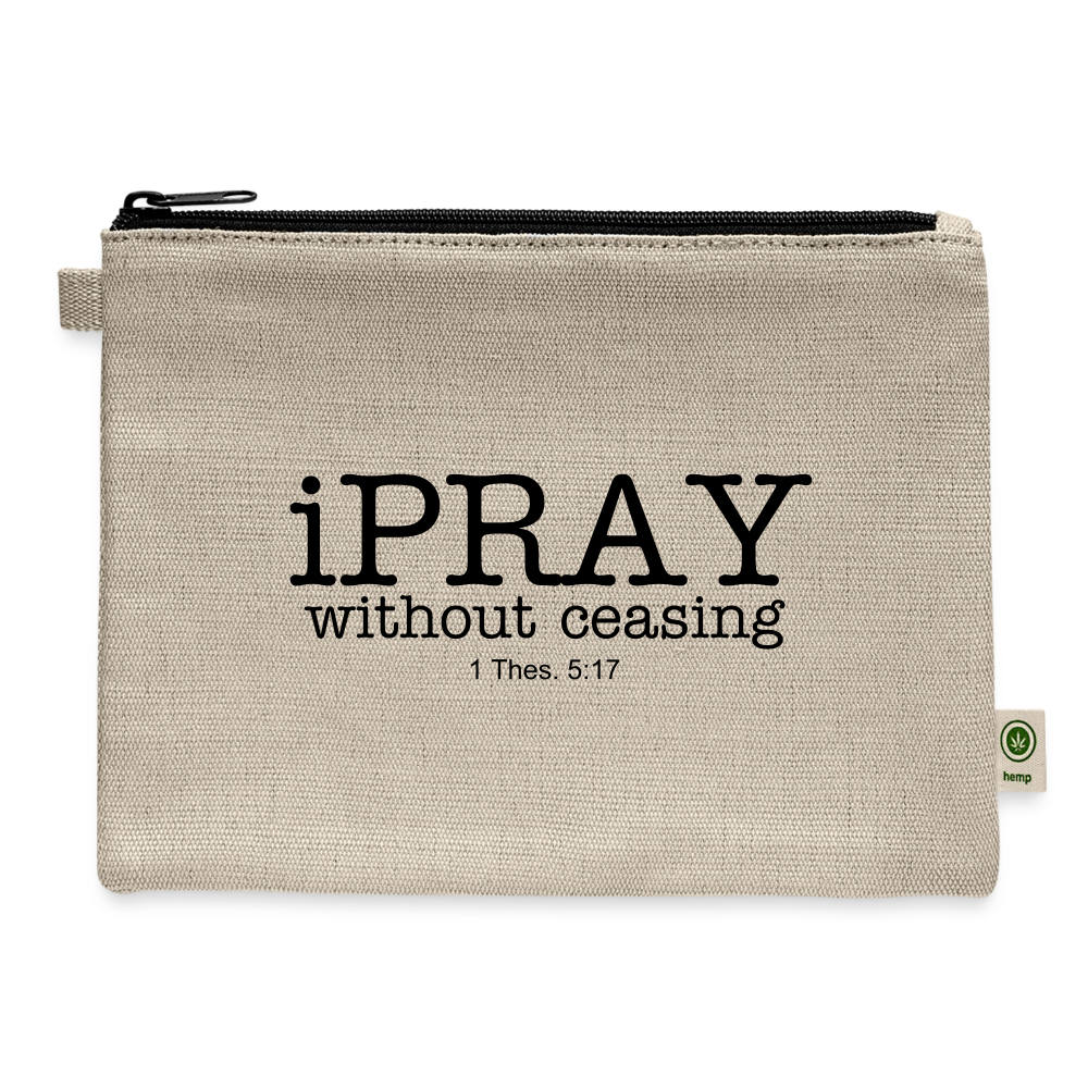 iPray Carry All Pouch - natural