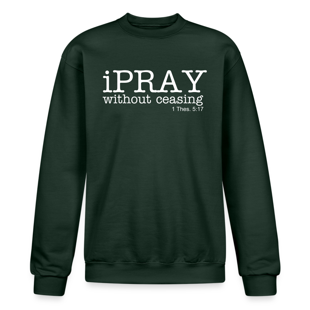 iPray Champion Unisex Powerblend Sweatshirt - Dark Green