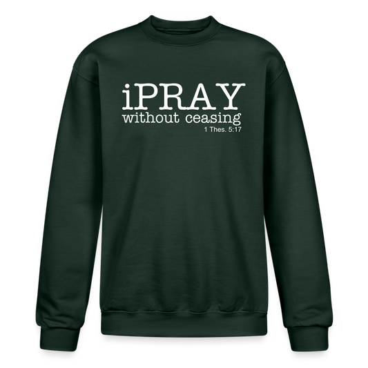 iPray Champion Unisex Powerblend Sweatshirt - Dark Green