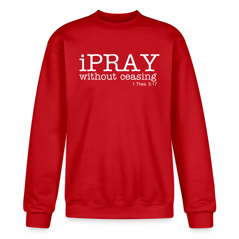 iPray Champion Unisex Powerblend Sweatshirt - Scarlet
