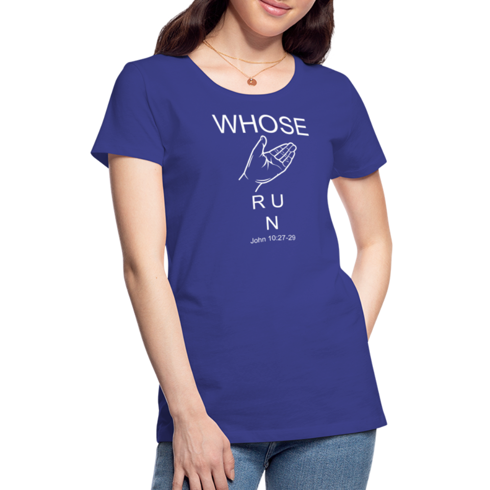 Whose Hand Women’s Premium T-Shirt - royal blue