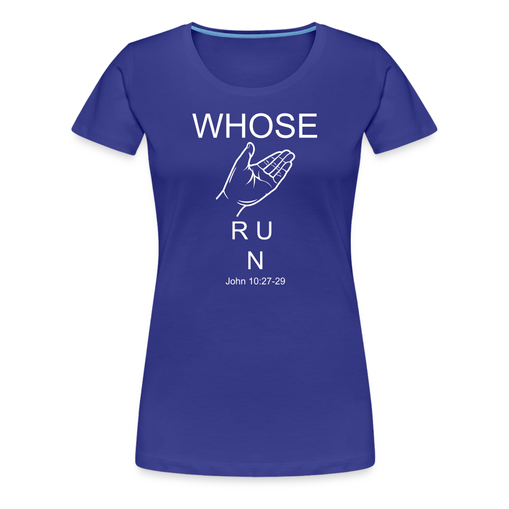 Whose Hand Women’s Premium T-Shirt - royal blue