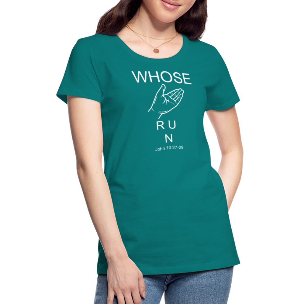 Whose Hand Women’s Premium T-Shirt - teal