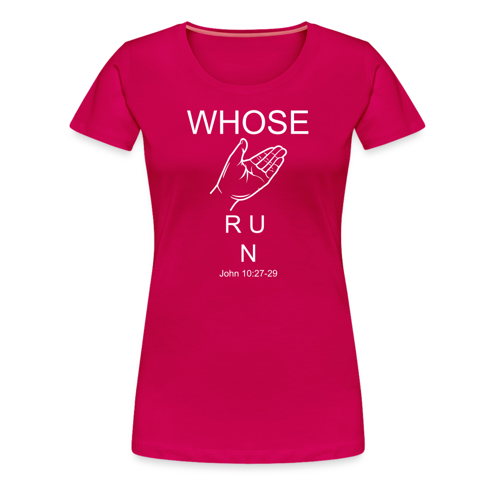 Whose Hand Women’s Premium T-Shirt - dark pink
